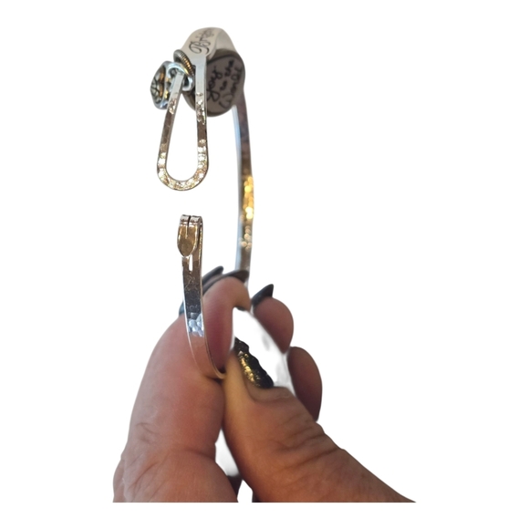 Brighton Art & Soul Joy To The World Silvertone Bangle - Picture 5 of 6